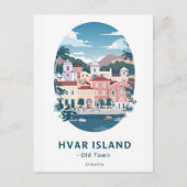 Hvar Island Old Town Postcard - Entdecken Sie das  Postkarte (Vorderseite)