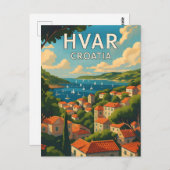 Hvar Island Old Town Postcard - Entdecken Sie das Postkarte (Vorne/Hinten)