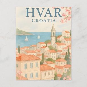 Hvar Island Old Town Postcard - Entdecken Sie die Postkarte