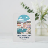 Hvar Island Old Town Postcard - Entdecken Sie die Postkarte (Stehend Vorderseite)