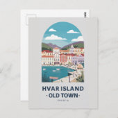 Hvar Island Old Town Postcard - Entdecken Sie die Postkarte (Vorne/Hinten)