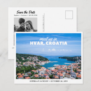 Hvar Kroatien Hochzeit Save the Date Postkarte