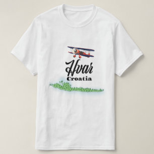 Hvar Kroatien Karte T-Shirt