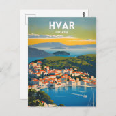 Hvar Postkarte (Vorne/Hinten)