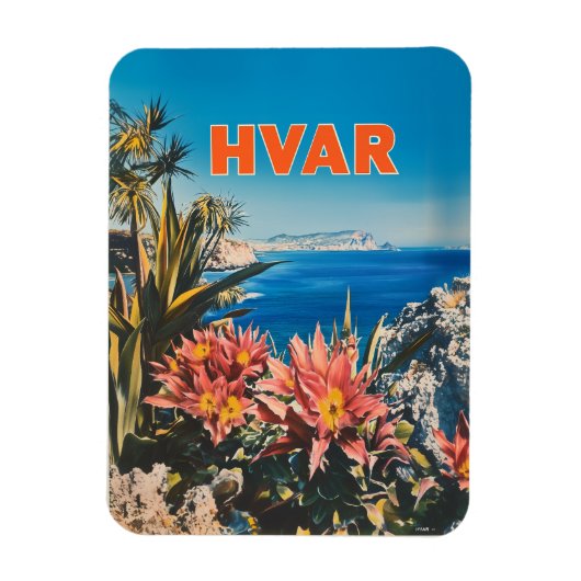 Hvar vintage  magnet (Vertikal)