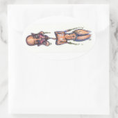 hvb nm, ovaler aufkleber (Tasche)