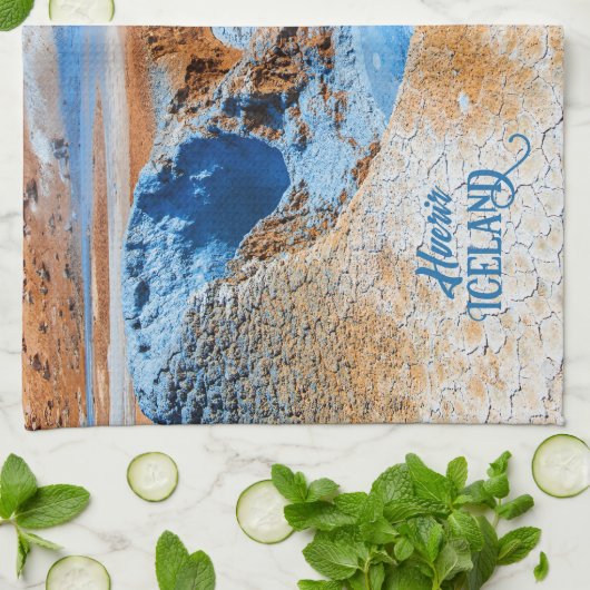 Hverir, Island Geschirrtuch (Gefaltet)