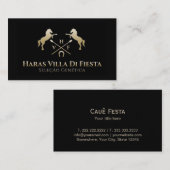 HVF pferdeartiger eleganter Reiten-Reiter Visitenkarte (Vorne/Hinten)