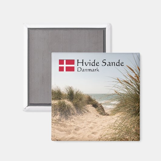 Hvide Sande Dänemark Magnet (Vorderseite/Rückseite)