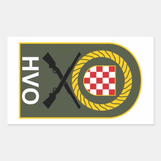 HVO RECHTECKIGER AUFKLEBER (Vorderseite)