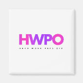 Hw Hard Work Pays Off Pastel Motivational Magnet (Vorne)