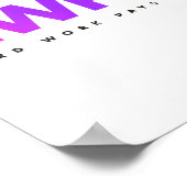 Hw Hard Work Pays Off Pastel Motivational  Poster (Ecke)