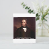 HW Longfellow "Alle kommen herum" Weisheit Zitat G Postkarte (Stehend Vorderseite)