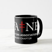 HWA-NE logo mug, black 6/25 Tasse (VorderseiteRechts)