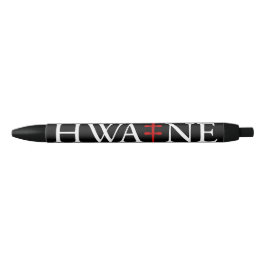 HWA-NE Logo Pen for events, black 6/25 Kugelschreiber