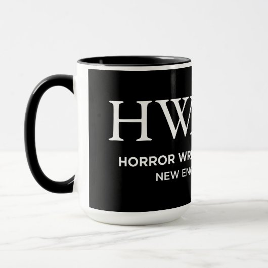 HWA-NE-Logo-Tasse, schwarz 6/25 Tasse (Links)