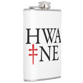 HWA-NE Vinyl umwickelte Flasche Flachmann (Rechts)