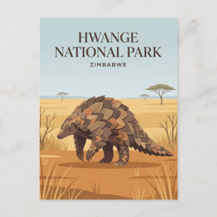 Hwange-Nationalpark Simbabwe Postkarte