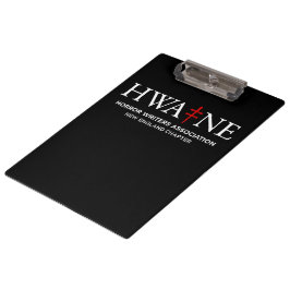 HWE-NE Black Clipboard for Events 6/25 Klemmbrett