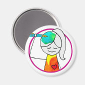 HWJ-Logo-Magnet Magnet (Vorderseite/Rückseite)