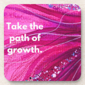 HWJ Nehmen Sie den Weg harten Kunststoff-Untersetz Getränkeuntersetzer (Vorderseite)