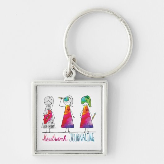 HWJ Premium Square Schlüsselanhänger (Vorne)