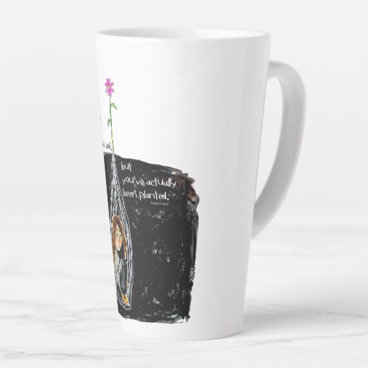 HWJ Sie wurden Latte-Tasse gepflanzt Milchtasse (Rechte Ecke)