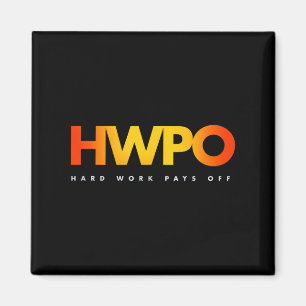 Hwpo-harte Arbeit leistet Pastell Motivierend Magnet