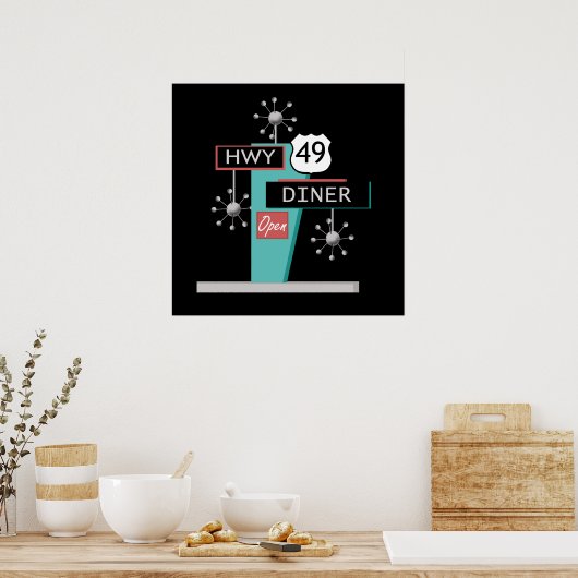 HWY 49 Diner Poster (Küche)