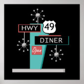 HWY 49 Diner Poster (Vorne)