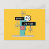 HWY 49 Diner Postkarte (Vorderseite)