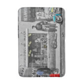 HWY 51 Silber 2 Badematte (Vorderseite Vertikal)