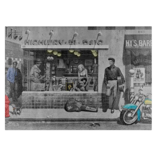 HWY 51 Silber Schneidebrett (Vorderseite)