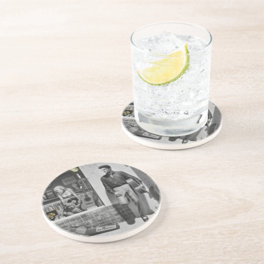 HWY 51 Silber Untersetzer (Seite)