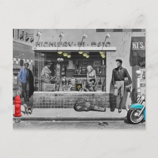 HWY 51 Silver Postkarte (Vorderseite)