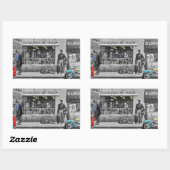 HWY 51 Silver Rechteckiger Aufkleber (Blatt)