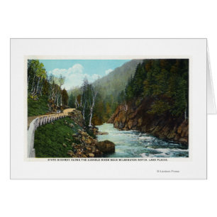 Hwy Ansicht von Ausable Fluss nahe Wilmington