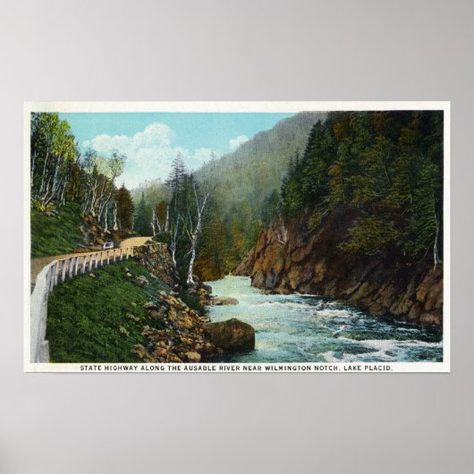 Hwy View Ausable River bei Wilmington Poster (Vorne)
