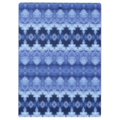 Hy Blue Ikat 2 Klemmbrett (Rückseite)