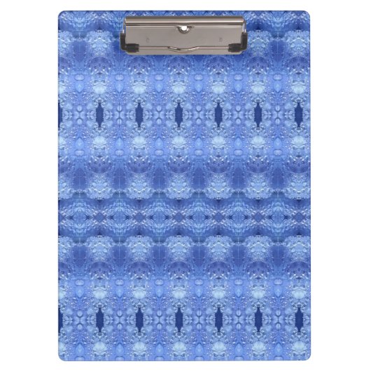 Hy Blue Ikat 3 Klemmbrett (Vorderseite)