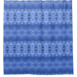 Hy Blue Ikat 4 Duschvorhang