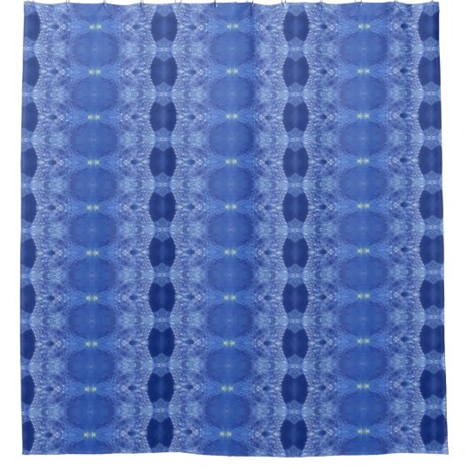 Hy Blue Ikat 7 Duschvorhang (Vorderseite)