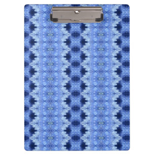 Hy Blue Ikat 8 Klemmbrett