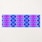 Hy Blue Ikat 8 Miami Yogamatte (Vorderseite (Horizontal))