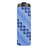 Hy Blue Ikat 8 Thermosbecher (Vorderseite)
