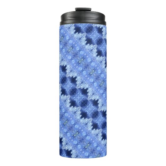 Hy Blue Ikat 8 Thermosbecher (Vorderseite)