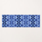 Hy Blue Ikat Pouf Yogamatte (Vorderseite (Horizontal))