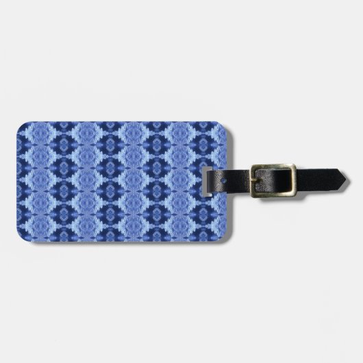 Hy Blue Ikat Zen Gepäckanhänger (Vorderseite horizontal)