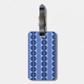 Hy Blue Ikat Zen Gepäckanhänger (Rückseite vertikal)