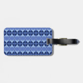 Hy Blue Ikat Zen Gepäckanhänger (Rückseite horizontal)